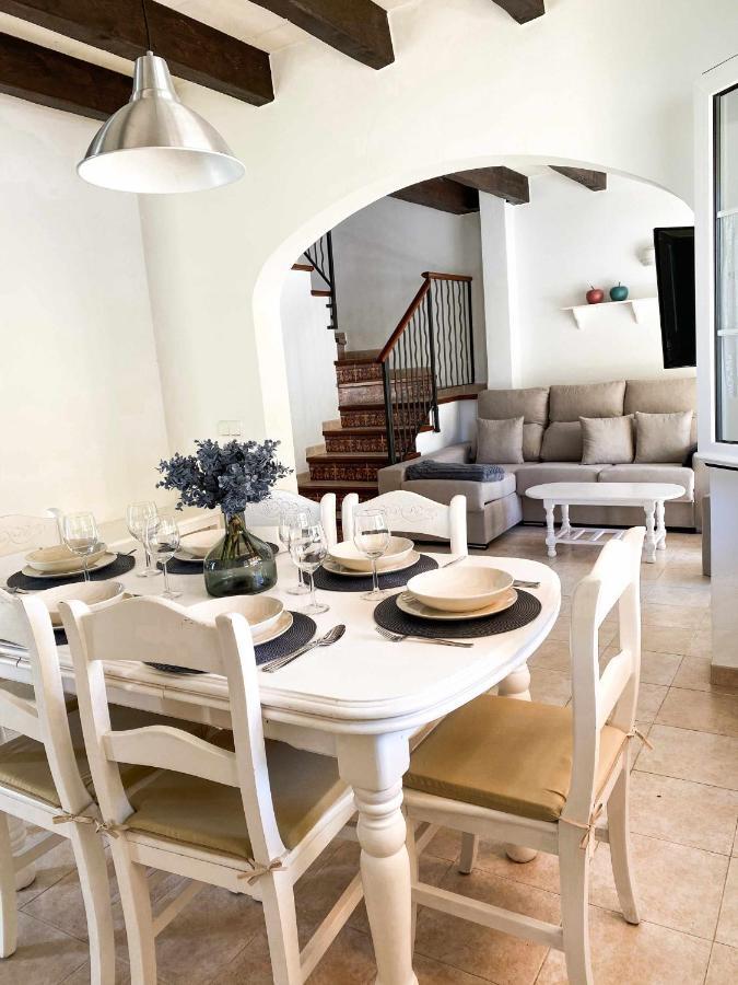 Chalet Villafranca Menorca con piscina privada Cala en Bosch Esterno foto