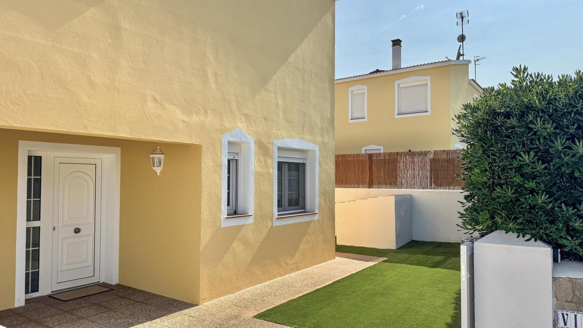 Chalet Villafranca Menorca con piscina privada Cala en Bosch Esterno foto